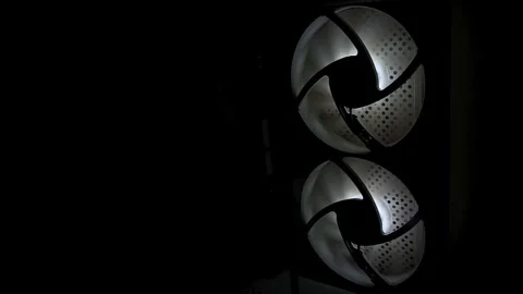 Computer Cooling Fan Stock Footage 327613553