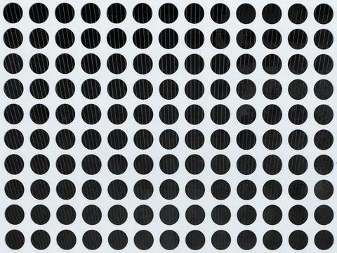 Computer cooling grate fan air conditioning system intake vent shiny chrome Stock Illustration