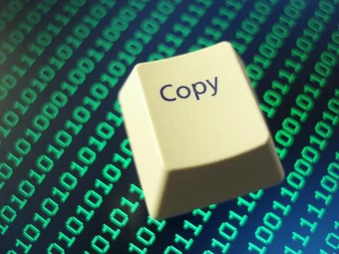 Computer copy key Stock Photos