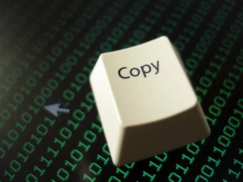 Computer copy key Stock Photos