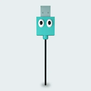 Computer cord Stock Illustration