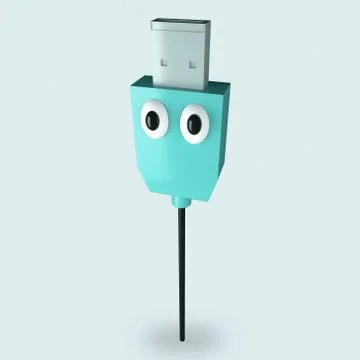 Computer cord Stock Illustration