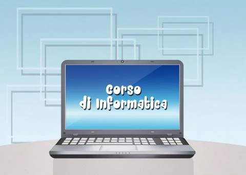 Computer course Stock Illustration