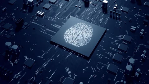 Computer CPU chip digital technology video material Stock Footage 311032878