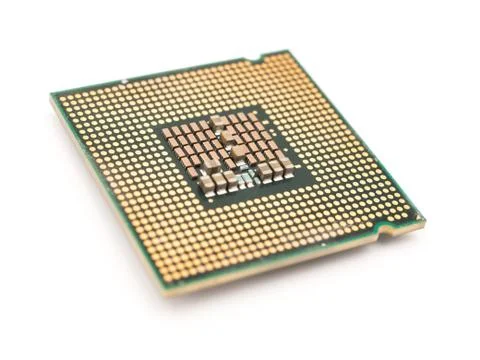 Computer CPU Chip Stock Photos