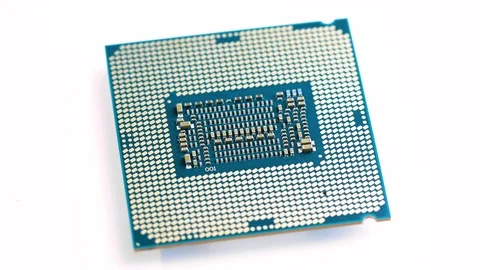 Computer CPU cloeup Stock Footage 115147898