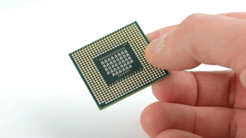 Computer CPU closeup Stock Footage 99322521