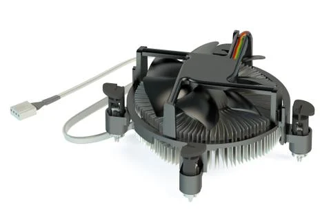 Computer cpu cooler Illustrazione stock