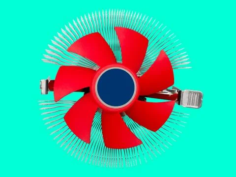 Computer CPU cooling fan Stock Photos