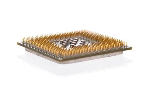 Computer cpu isolated on a white background Stock Photos