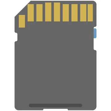 Computer cpu microchip vector isolated on white Stock Illustration