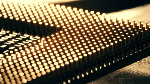 Computer CPU or central processor unit, macro dolly shot Stock Footage 105675746