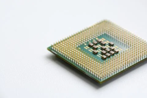 Computer CPU or processor isolated on white background Stock-Fotos