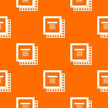 Computer CPU processor chip pattern seamless イラスト素材