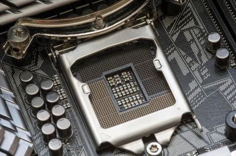 Computer CPU socket Foto stock