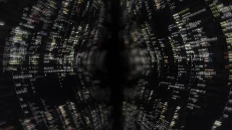 Computer crash with distorted and blurred video transmission. Animation 库存插图