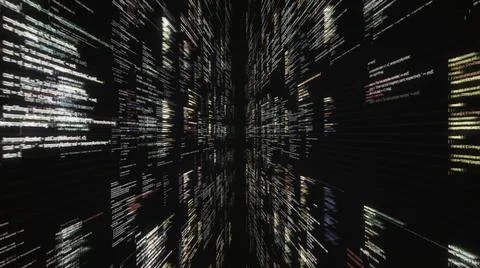 Computer crash with distorted and blurred video transmission. Animation 库存插图
