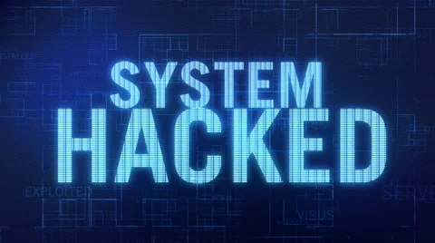 Computer Crime and security. Loop  Stock Footage 56906574