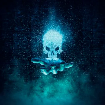 Computer crime and virus concept 스톡 일러스트
