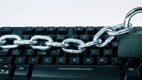 Computer crime hacker stealing private data Stock Footage 82733198
