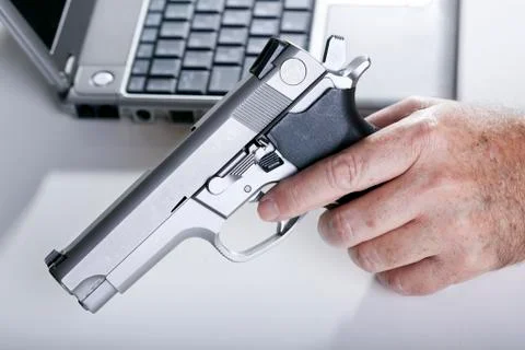 Computer criminal Stock Photos