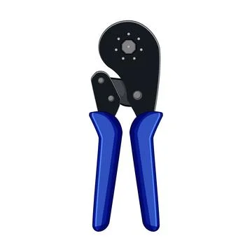 Computer crimper tool cartoon vector illustration イラスト素材