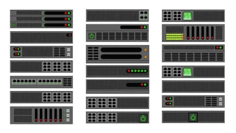 Computer for a crypto server Illustrazione stock
