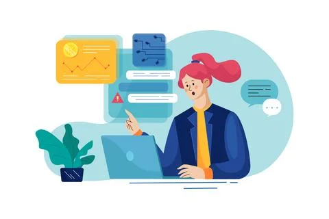 Computer Cryptocurrency Attack Stockillustratie