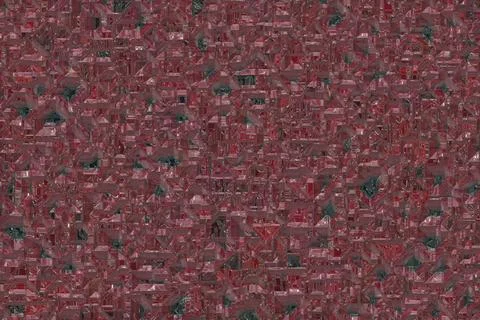 Computer crystalline pattern digital drawn backdrop illustration Stock Illustration