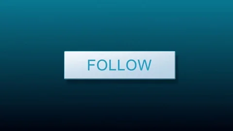 Computer Cursor Clicking 'Follow' Button on Social Media Website Stock Footage 72273809