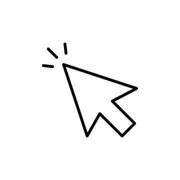 Computer Cursor Icon Perfect for Digital Navigation Stock Illustration