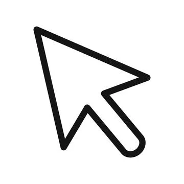 Computer Cursor Icon Perfect for Digital Navigation Stock Illustration