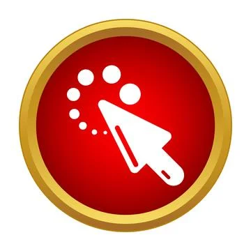 Computer cursor icon showing loading or waiting process Stock Illustration
