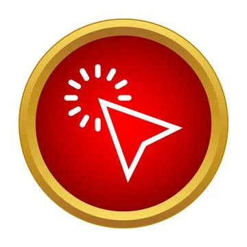 Computer cursor pointer icon clicking action concept イラスト素材