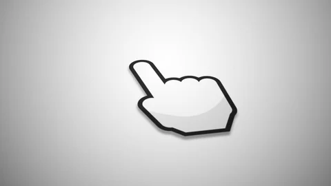 Computer Cursor Pointer Icon Stock Footage 107519276