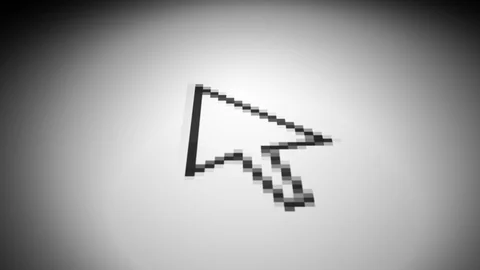 Computer Cursor Pointer Icon Stock Footage 107519281