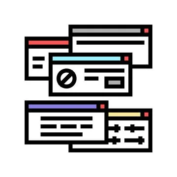 Computer customization color icon vector illustration Stock Illustration