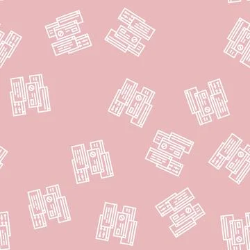 Computer customization line seamless pattern Stock Illustration