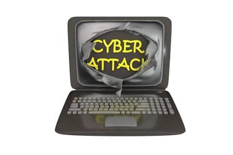Computer cyber attack, conceptual image イラスト素材