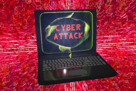 Computer cyber attack, conceptual image イラスト素材