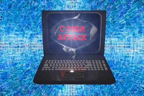 Computer cyber attack, conceptual image イラスト素材