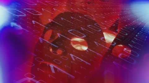 Computer cyber communication metaphor Stock Footage 65135197