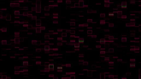 Computer data analysis animation with red and green rectangle blocks Stock Footage 312312452