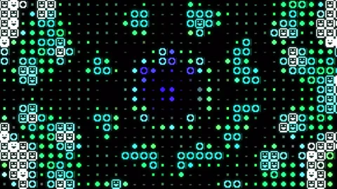 Computer Data Code Flow Kaleidoscope Stock Footage 314562297