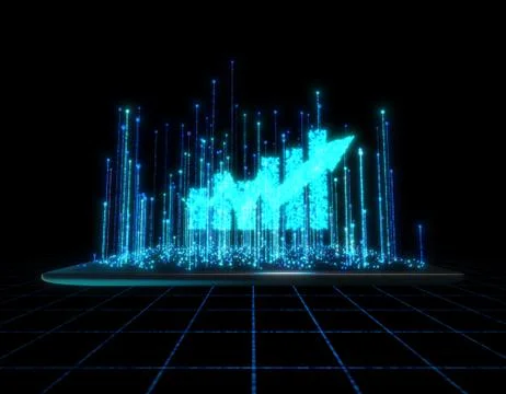 Computer data communication, electronic technology, arrow Stock Illustration