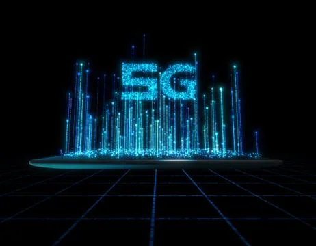 Computer data communication, electronic technology, 5G Stock Illustration