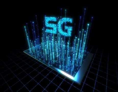 Computer data communication, electronic technology, 5G Stock Illustration