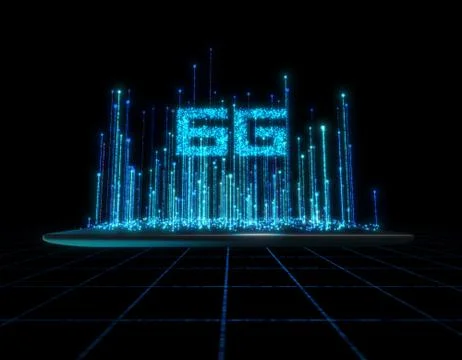 Computer Data Communication, Electronic Technology, 6G 스톡 일러스트