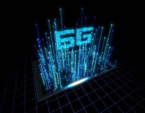 Computer Data Communication, Electronic Technology, 6G 스톡 일러스트