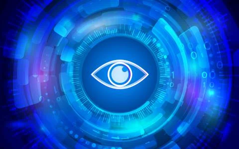 Computer data defense. Global network security. Stock Illustration